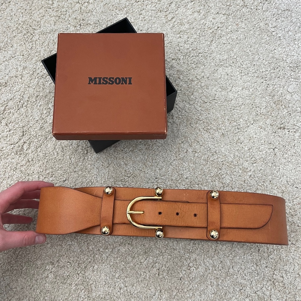 Missoni Leather Waist Belt